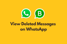 View WhatsApp Deleted Messages